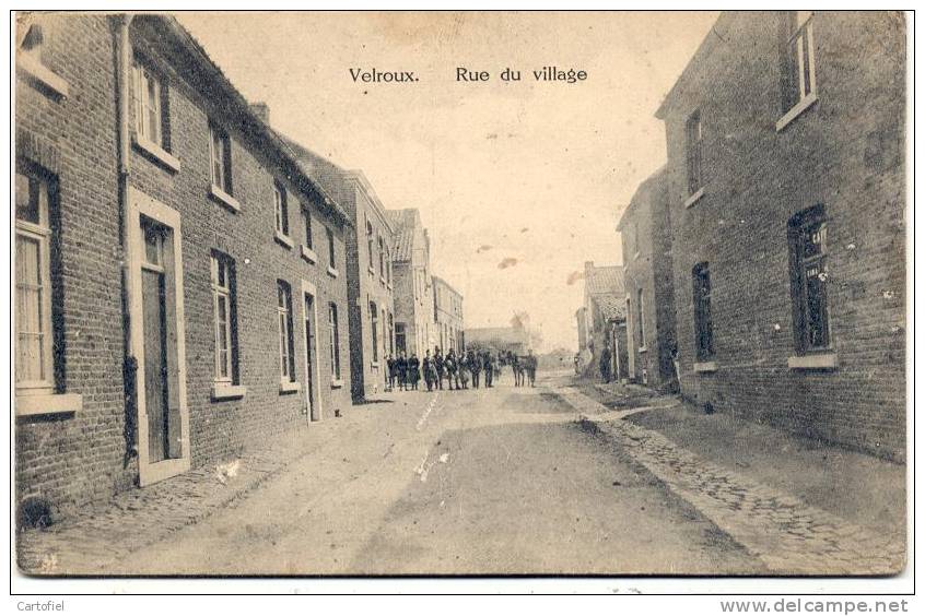 VELROUX-RUE DU VILLAGE-EDIT.F.GABRIEL-DELBROUCK-ST-GEORGES-RARE!! - Grâce-Hollogne