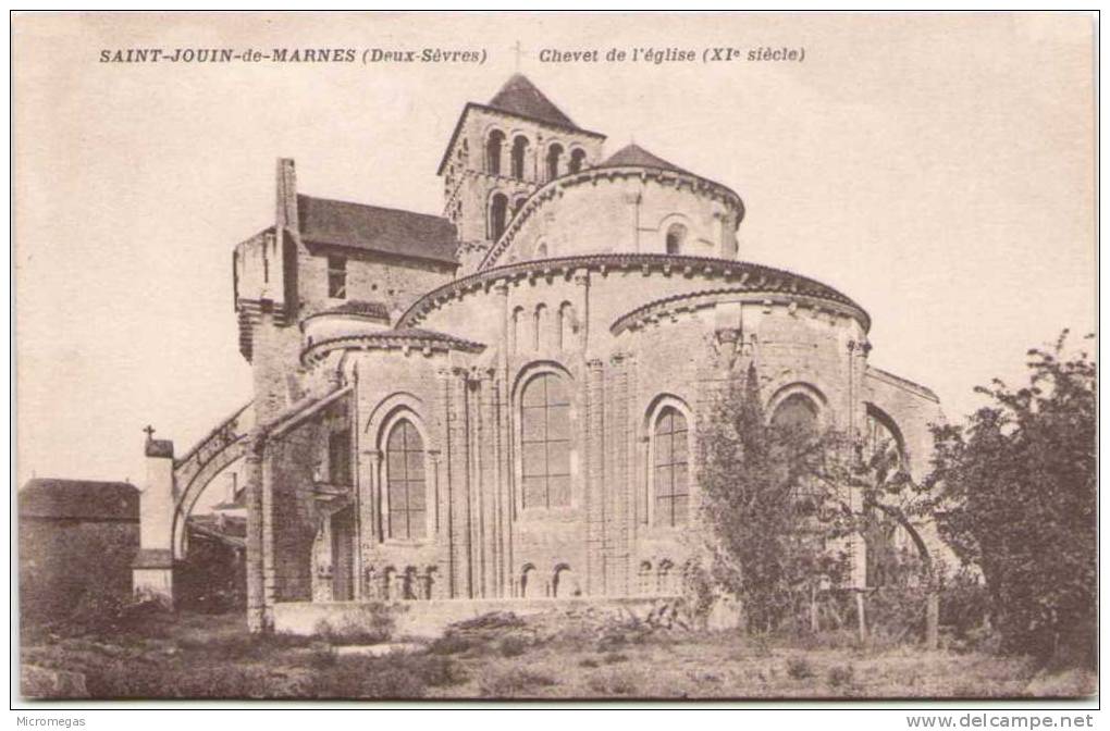 SAINT-JOUIN-de-MARNES - Chevet De L'Eglise - Saint Jouin De Marnes