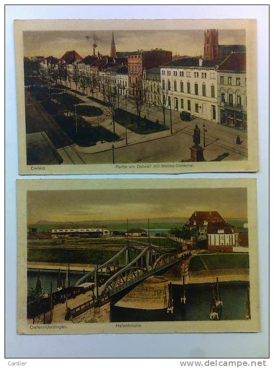 CREFELD . KREFELD . LOT DE 3 CARTES . - Coesfeld