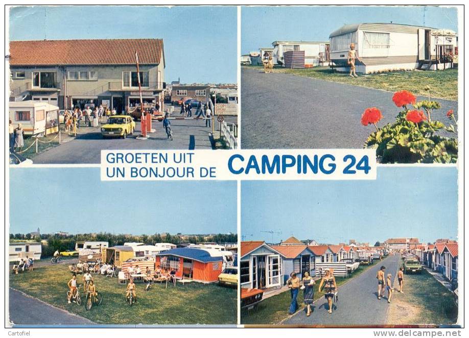 BREDENE-GROETEN UIT-CAMPING 24-MEERZICHT-CARAVAN -AUTO-CAMPING  METSU - Bredene