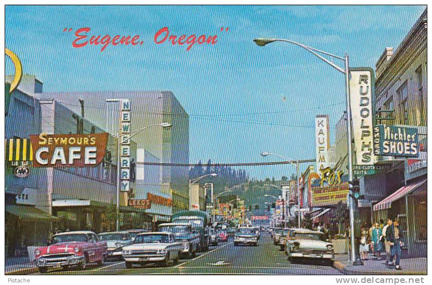 Eugene Oregon OR - Rue Willamette Street - Cars Voiture - Marque De Colle - Voir 2 Scans - Eugene