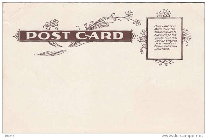 Vintage 1902 Card - Greetings From Boston - Unused - Simple Back - 2 Scans - Cape Cod