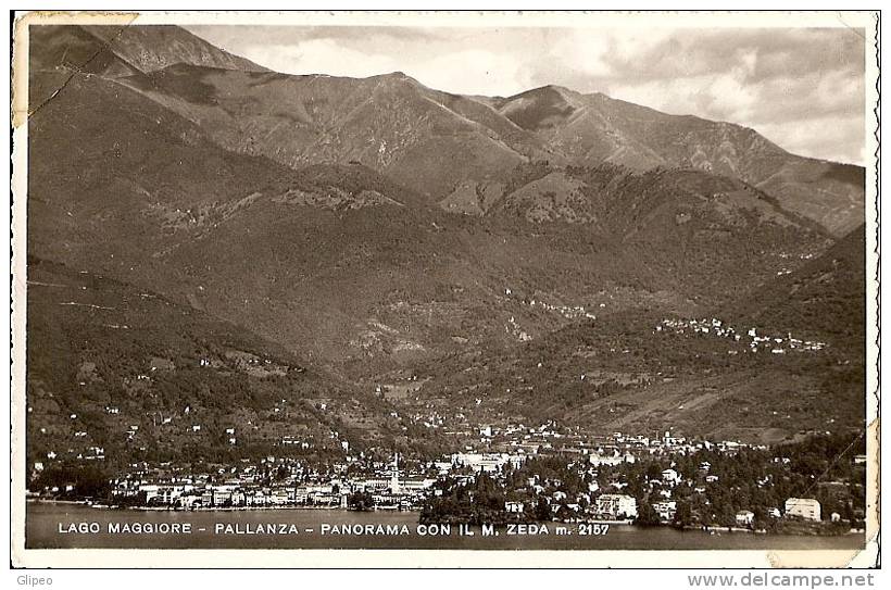 VERBANIA - PALLANZA - PANORAMA CON IL M ZEDA - VG 1961 - FORMATO PICCOLO - Verbania