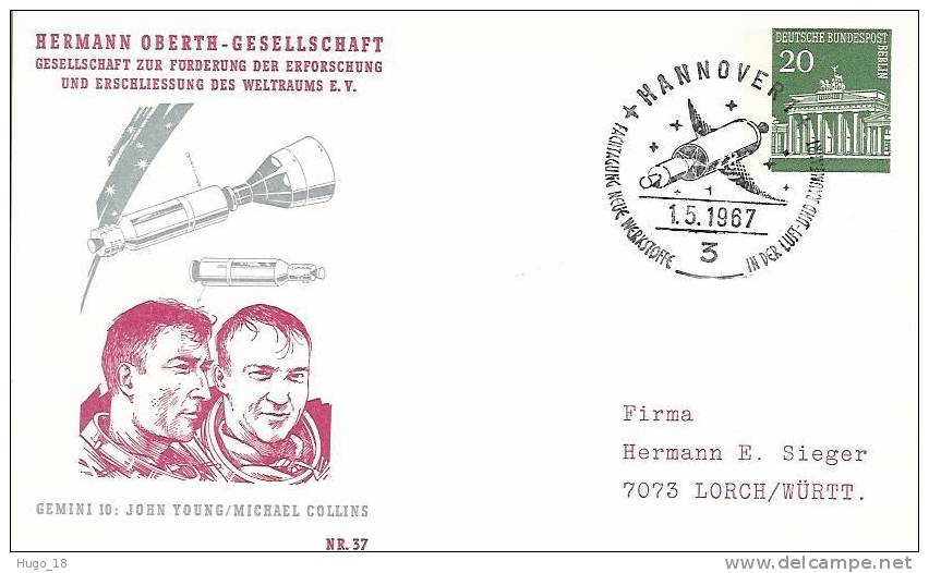 FFC  Gemini10   1967 - Storia Postale