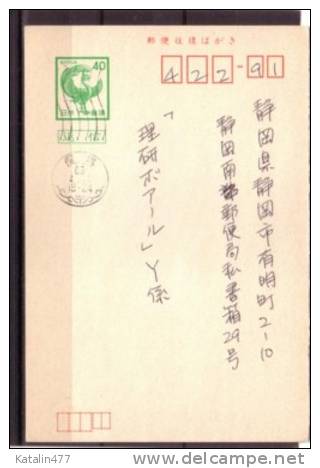 Japan, 1981. Postal Stationary, With  Cancellation, Used - Postcards