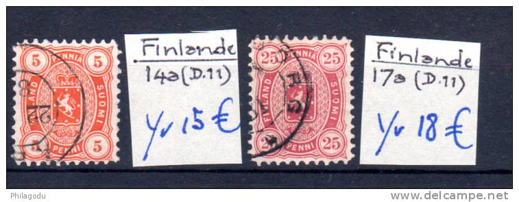 SF  Armoirie, 14a Et 17a  Ø  , Cote 33 &euro;, - Used Stamps