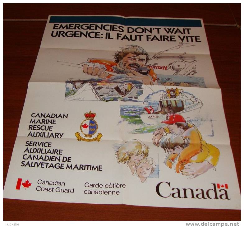 The Canadian Coast Guard La Garde Côtière Canadienne Lot D´informations Diverses Années 1980 - Verkehr