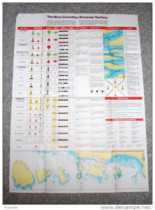 The Canadian Coast Guard La Garde Côtière Canadienne Lot d´informations diverses années 1980