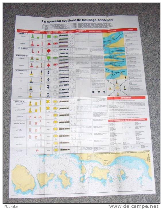 The Canadian Coast Guard La Garde Côtière Canadienne Lot d´informations diverses années 1980