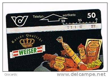 AUSTRIA - TELEKOM AUSTRIA (L&G) -  1995 WEISER       (CODE 501A)  -    USED °  -  RIF. 5339 - Alimentation