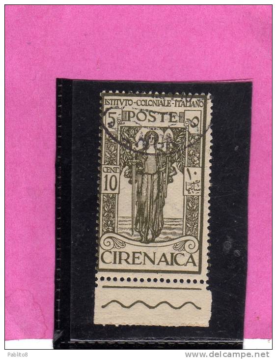 CIRENAICA 1926 ISTITUTO COLONIALE 10 C + 5 TIMBRATO - Cirenaica