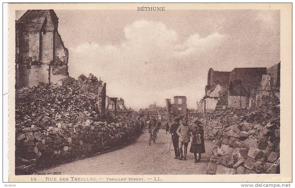 (XIX) Béthune - Rue Des Treilles - Bethune