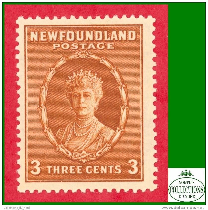 Canada Newfoundland # 187 Scott - Unitrade - Mint - 3 Cents - Queen Mary - Dated 1932-37 / Reine - 1908-1947