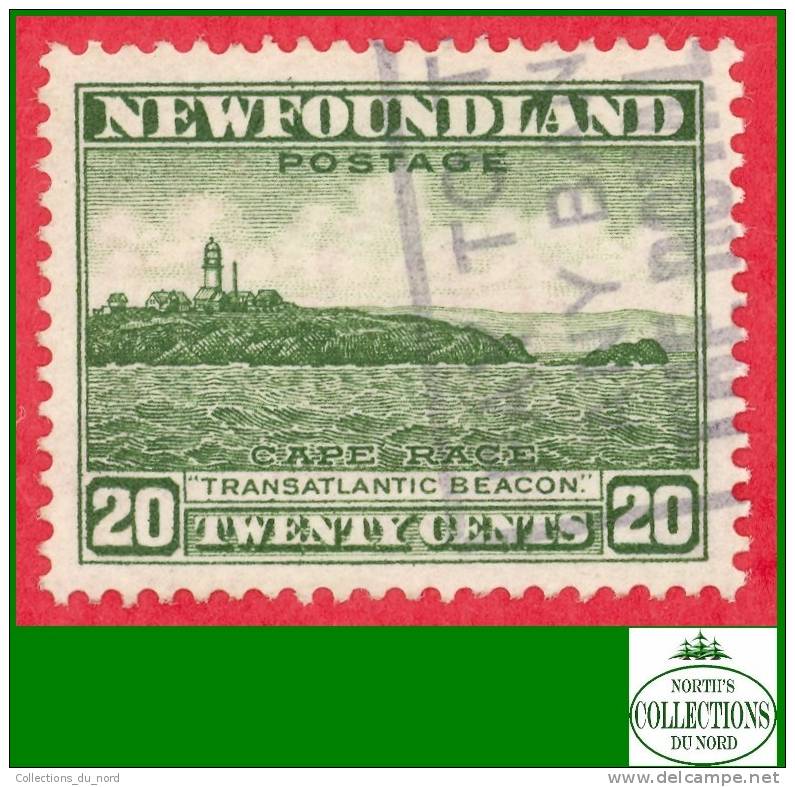 Canada Newfoundland # 196 Scott - Unitrade - O - 20 Cents - Cap Race - Dated: 1932-37 - 1908-1947