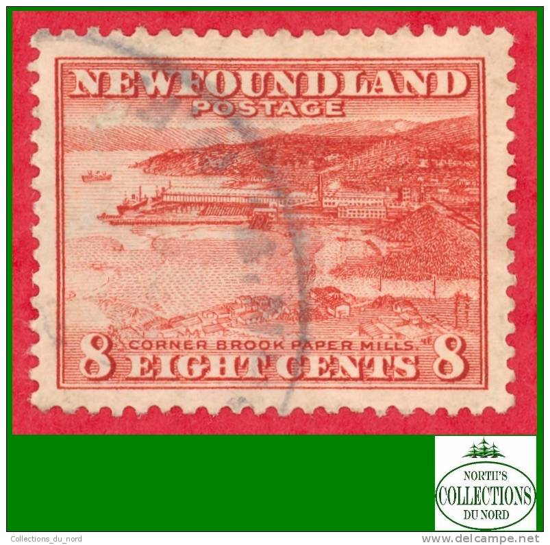 Canada Newfoundland # 209 Scott - Unitrade - O - 8 Cents - Paper Mill - Dated: 1932 / Moulin à Papier - 1908-1947