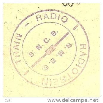 337 Op Kaart "collection Train Radio" Met Stempel ROANNE-COO, Stempel TRAIN-RADIO S.N.C.B./ RADIOTREIN N.M.B.S. - 1932 Ceres And Mercurius