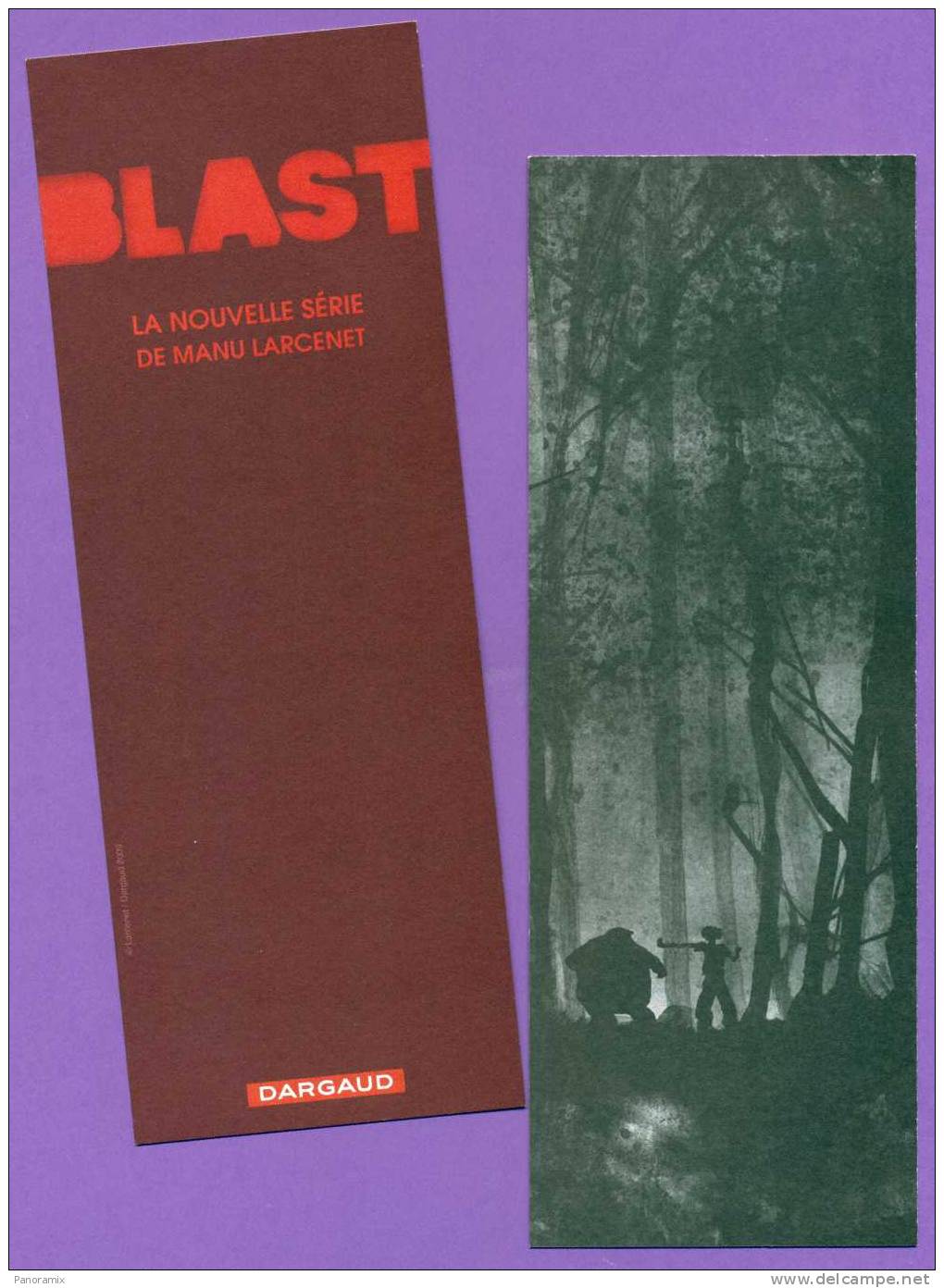 Dargaud   Manu  Larcenet   "  Blast  "    7 X 21  Cm - Marque-Pages