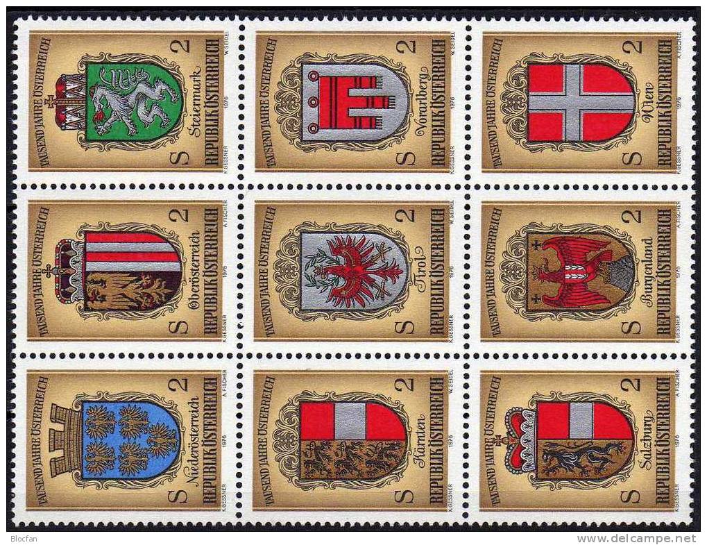 Wappen 1000 Jahre Österreich 1522/0+ Block 4 ** 8€ Oper WIPA Pferde Theater Türken In Wien History Bloc Sheet Of Austria - Erinnofilie