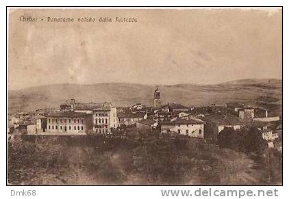 CHIUSI ( SIENA ) - PANORAMA VEDUTO DALLA FORTEZZA - 1915 - Siena