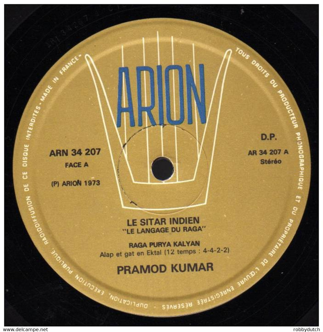 * LP *  PRAMOD KUMAR - LE SITAR INDIEN (France 1973 Ex-!!!) - World Music