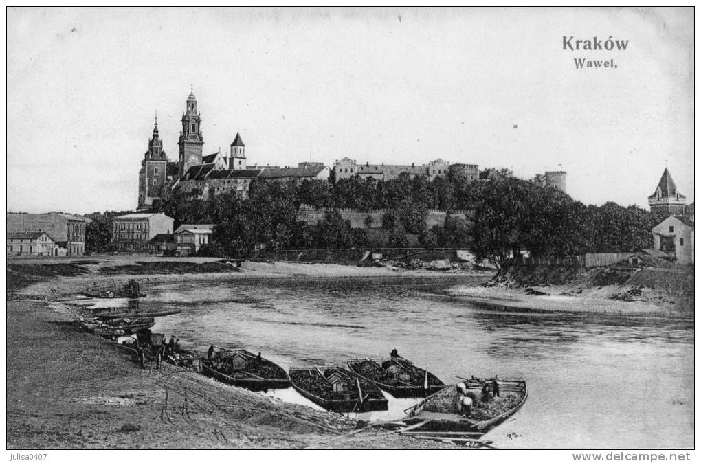 KRAKOW CRACOVIE (Pologne) Bord De Rivière Bateaux - Pologne