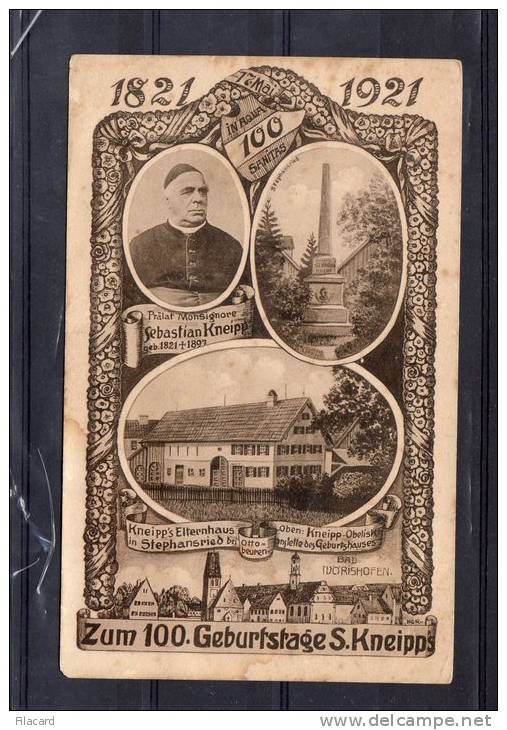 20196   Germania,  Bad  Worishofen,  Zum  100. Geburtstage  S. Kneipp"s,  VG  1921 - Bad Woerishofen