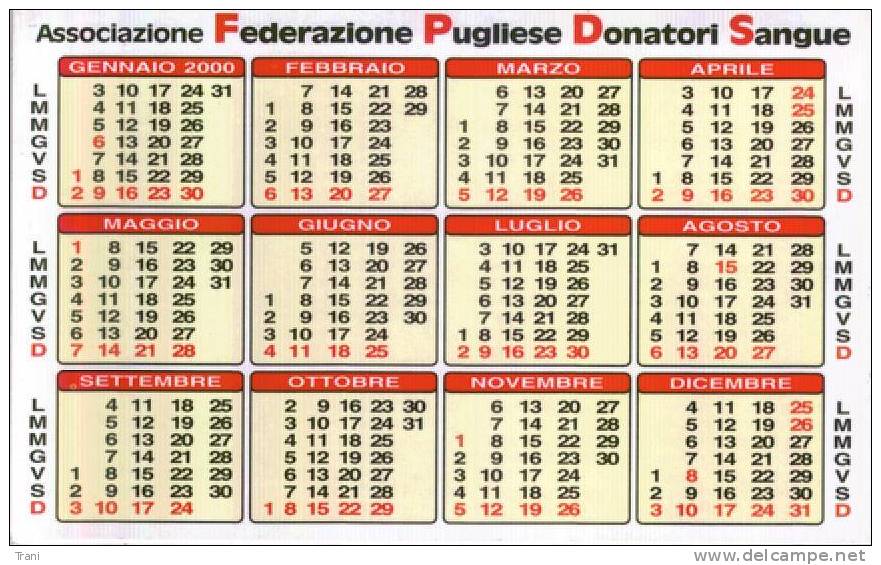 CALENDARIO - 2000 - Formato Piccolo : 1991-00