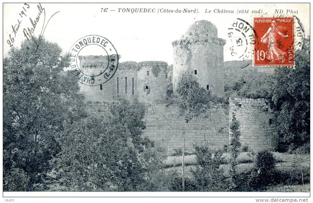 CPA - Tonquédec (22) - Le Château (côté Sud) - Tonquédec