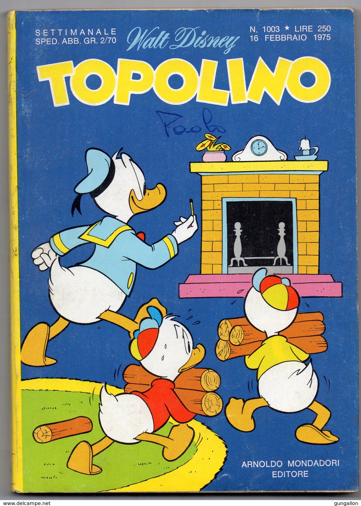 Topolino (Mondadori 1975) N. 1003 - Disney