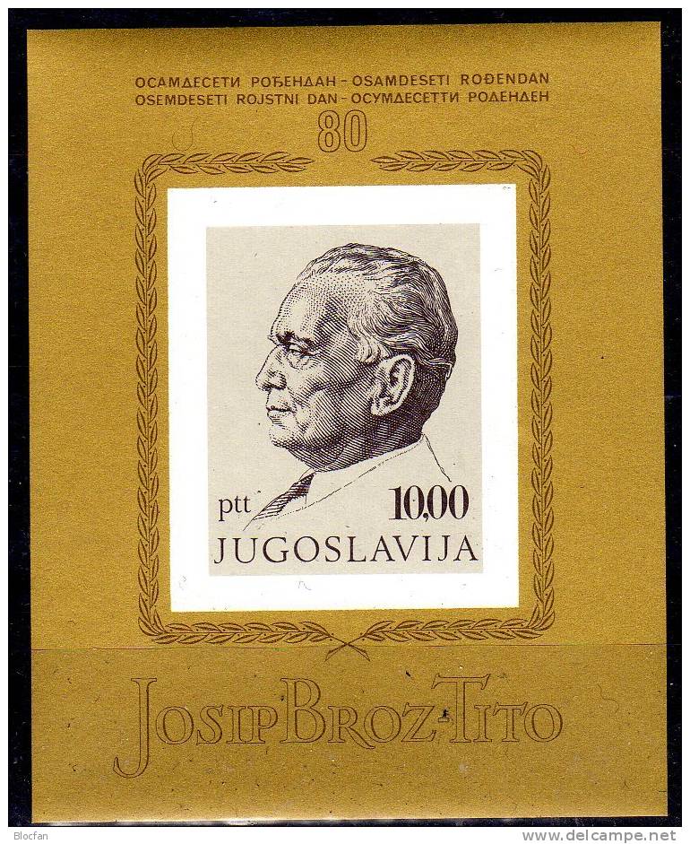 Block Abo 1972 Vatikan 599/4+ Bl.3, Liechtenstein Bl.9, Jugoslawien Bl.17, D Bl.7 ** 18€ Bloc Topics Sheet Of Europe - Collections