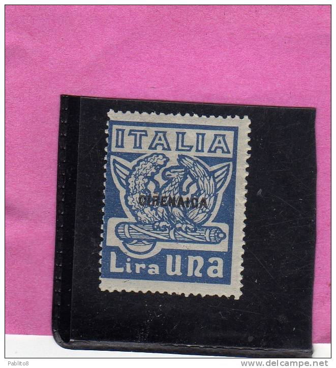 CIRENAICA 1923 MARCIA SU ROMA 1 LIRA MNH - Cirenaica