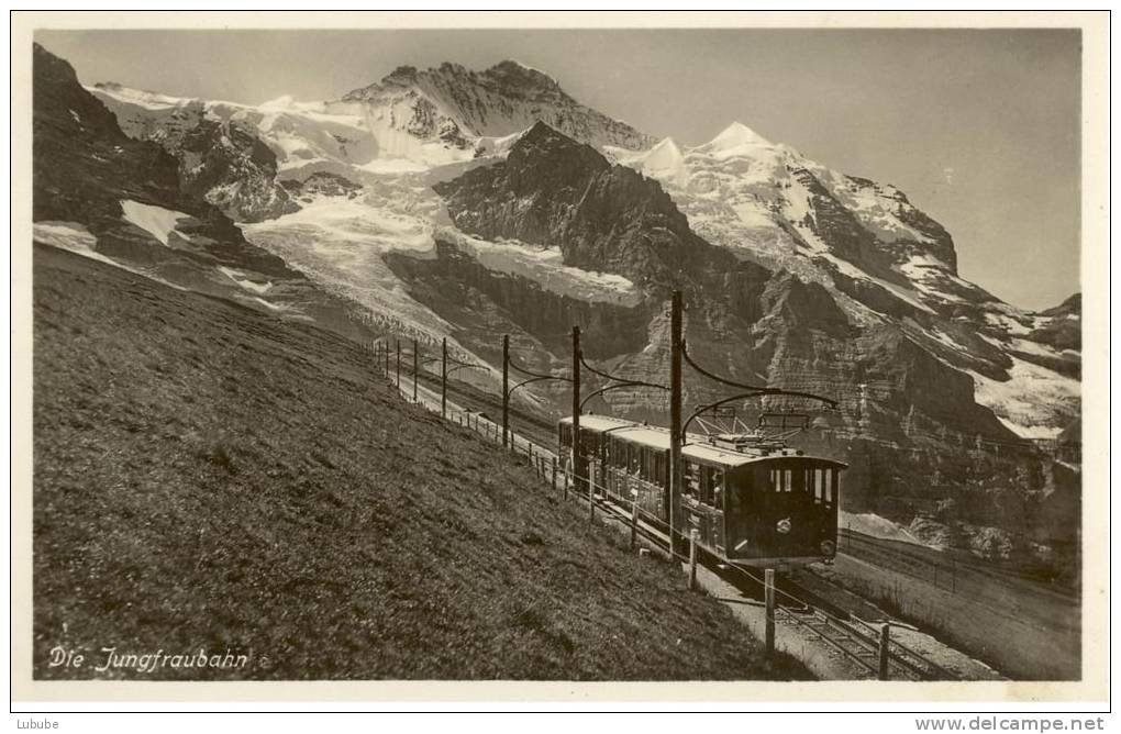 Jungfraubahn - Mit Jungfrau Und Silberhorn         Ca. 1930 - Andere & Zonder Classificatie