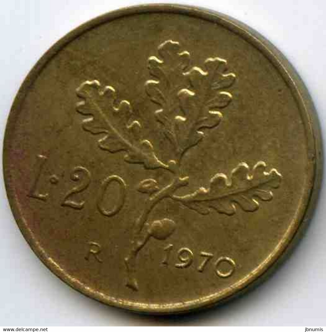 Italie Italia 20 Lire 1970 KM 97.2 - 20 Lire