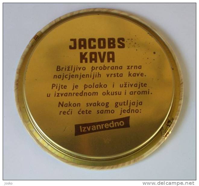 JACOBS COFFEE ( Croatian Vintage Tin Box ) Vintage Boîte De Conserve Vides Croates * Germany Café Caffè Kaffee - Scatole