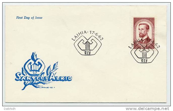 FINLAND 1962 Santeri Alkio Centenary On FDC.  Michel 550 - FDC