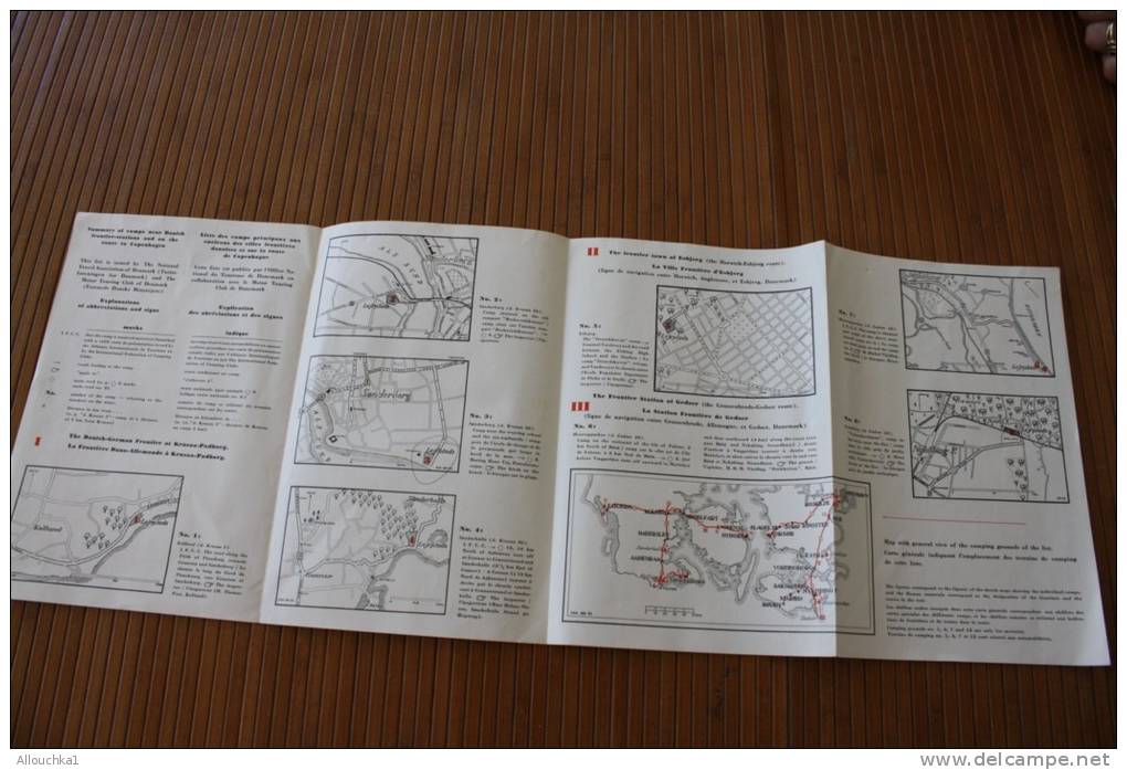 DANMARK  DANISH CAMPIMG GROUNDS  GUIDE TOURISTIQUE PHOTOS RENSEIGNEMENTS   ANNEE 1953 - Europa