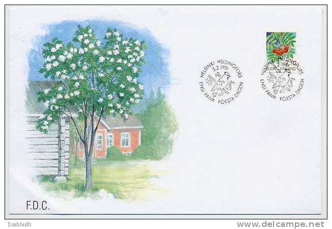 FINLAND 1991 Plants 2.10 Self-adhesive. On FDC.  Michel 1129 - FDC