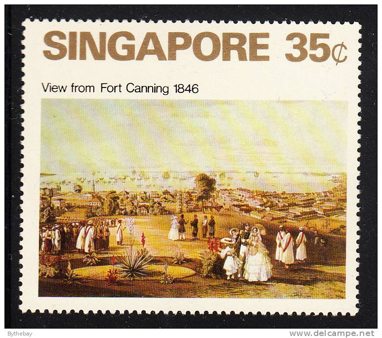 Singapore MNH Scott #147 35c View From Fort Canning 1846 - Singapour (1959-...)