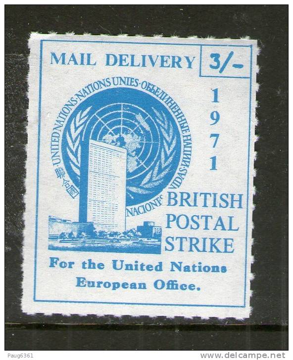 GRANDE BRETAGNE-GREAT BRITAIN 1971TIMBRES DE GREVE-STRIKE STAMPS  YVERT   N°   NEUF MNH** - Local Issues