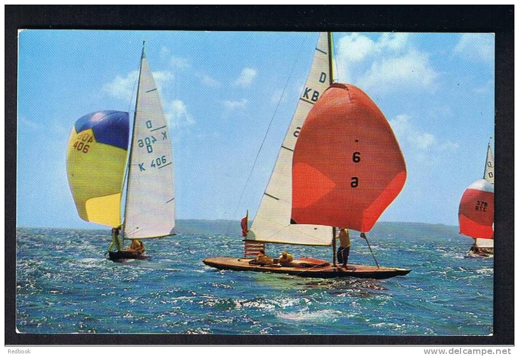 RB 775 - J. Salmon Postcard - Dragon Class Yachts - Sailing Sport Theme - Sailing