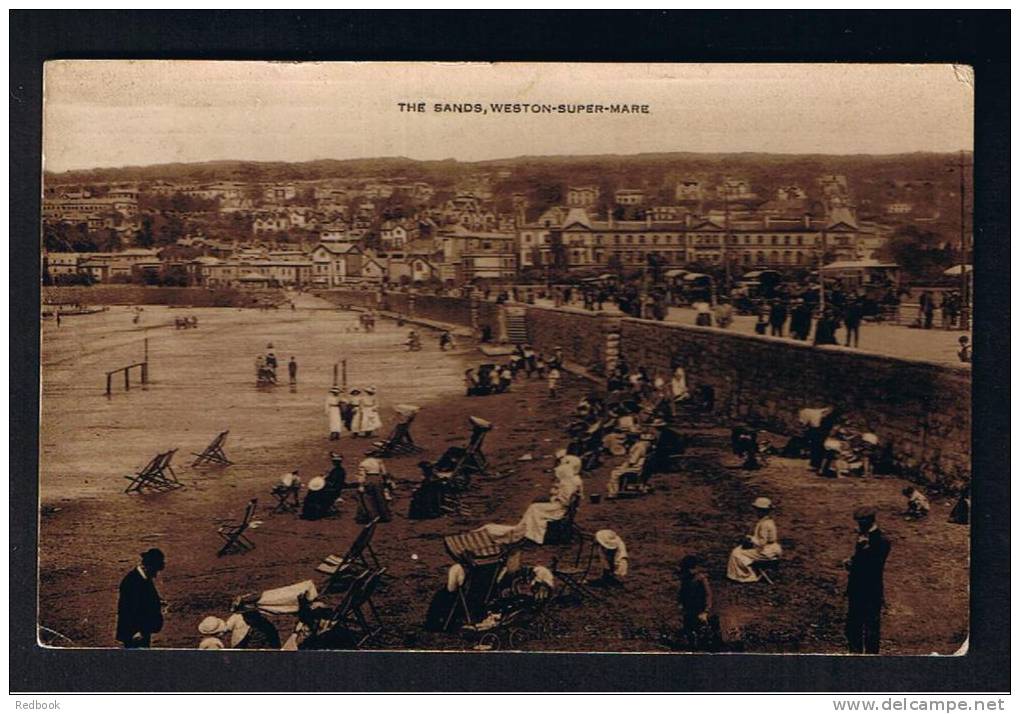 RB 776 - 1920 Postcard - The Sands Weston-super-Mare Somerset - Weston-Super-Mare