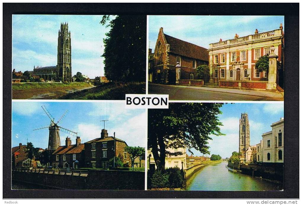 RB 776 - Multiview Postcard - Boston Lincolnshire - Sonstige & Ohne Zuordnung