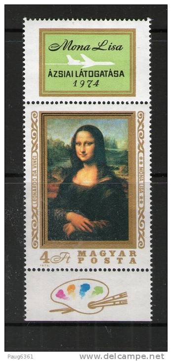 HONGRIE 1974 MONA LISA  YVERT   N°2364   NEUF MNH** - Unused Stamps