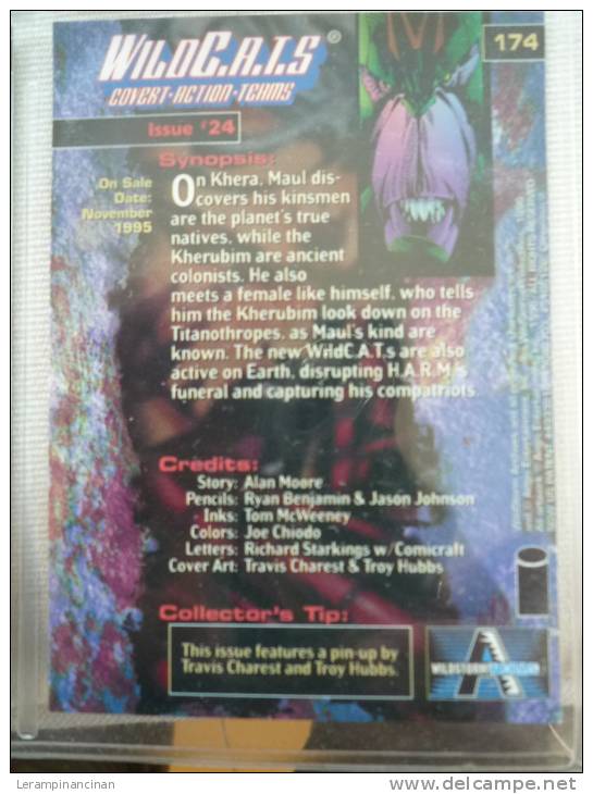 TRADING CARD WILDC.A.T.S. N° 174 ISSUE # 24  ON SALE DATE : NOVEMBER 1995 - Andere & Zonder Classificatie