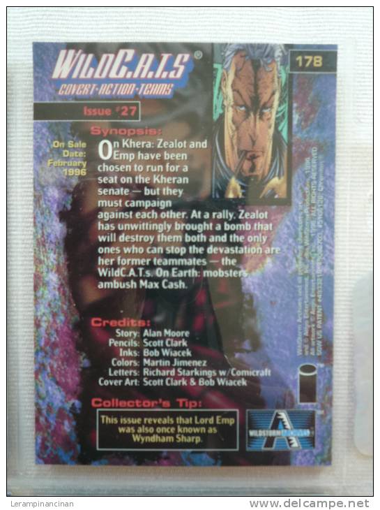 TRADING CARD WILDC.A.T.S. N° 178 ISSUE # 27  ON SALE DATE : FEBRUARY 1996 - Sonstige & Ohne Zuordnung