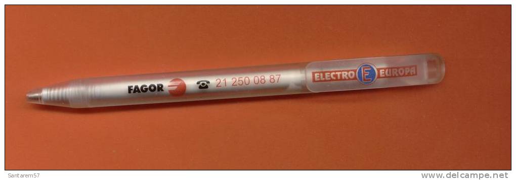 Stylo Publicitaire Advertising Pen Caneta ELECTRO EUROPA FAGOR PORTUGAL - Stylos