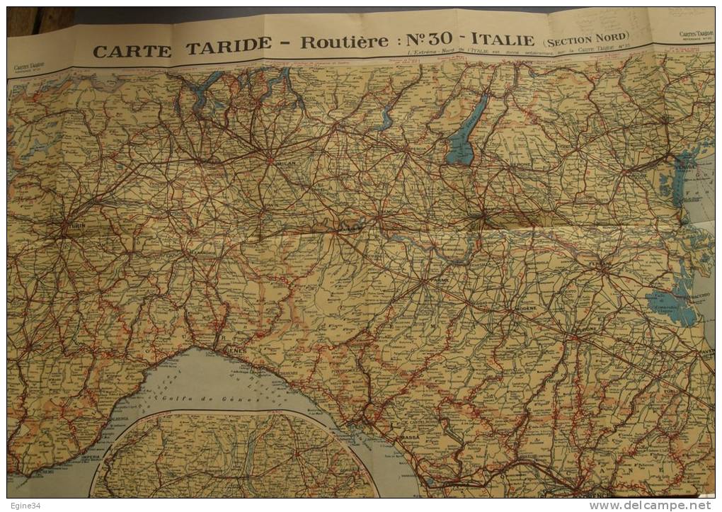 CARTE TARIDE No 30 ITALIE Du NORD - Strassenkarten