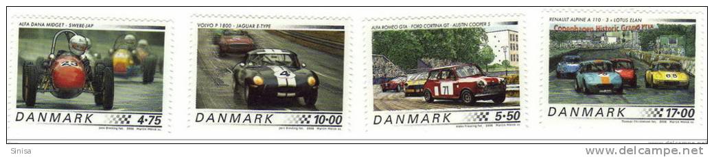 Denmark / Racing Cars / Automobiles - Unused Stamps