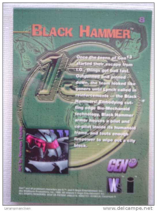 TRADING CARD GEN 13 BLACK HAMMER - Autres & Non Classés