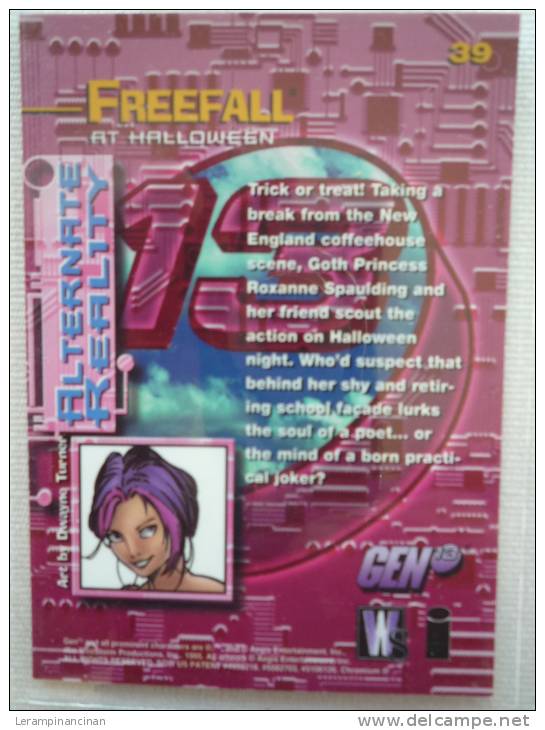 TRADING CARD GEN 13 FREEFALL AT HALLOWEEN N° 39 - Autres & Non Classés